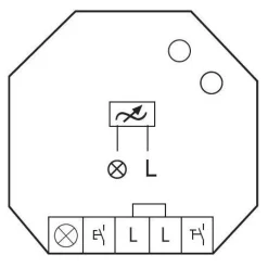 Valonsäädin/painikehimmennin Eltako EUD61NPL-230V ilman N-johdinta