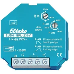Valonsäädin/painikehimmennin Eltako EUD61NPL-230V ilman N-johdinta
