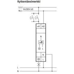 Valonsäädin/painikehimmennin Eltako EUD12NPN-UC DIN-kiskoon