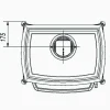 Valurautatakka Elisabeth, 8kW, 130kg