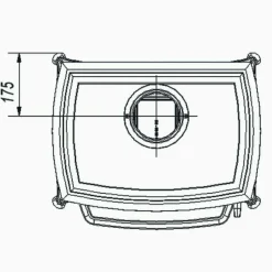 Valurautatakka Elisabeth, 8kW, 130kg