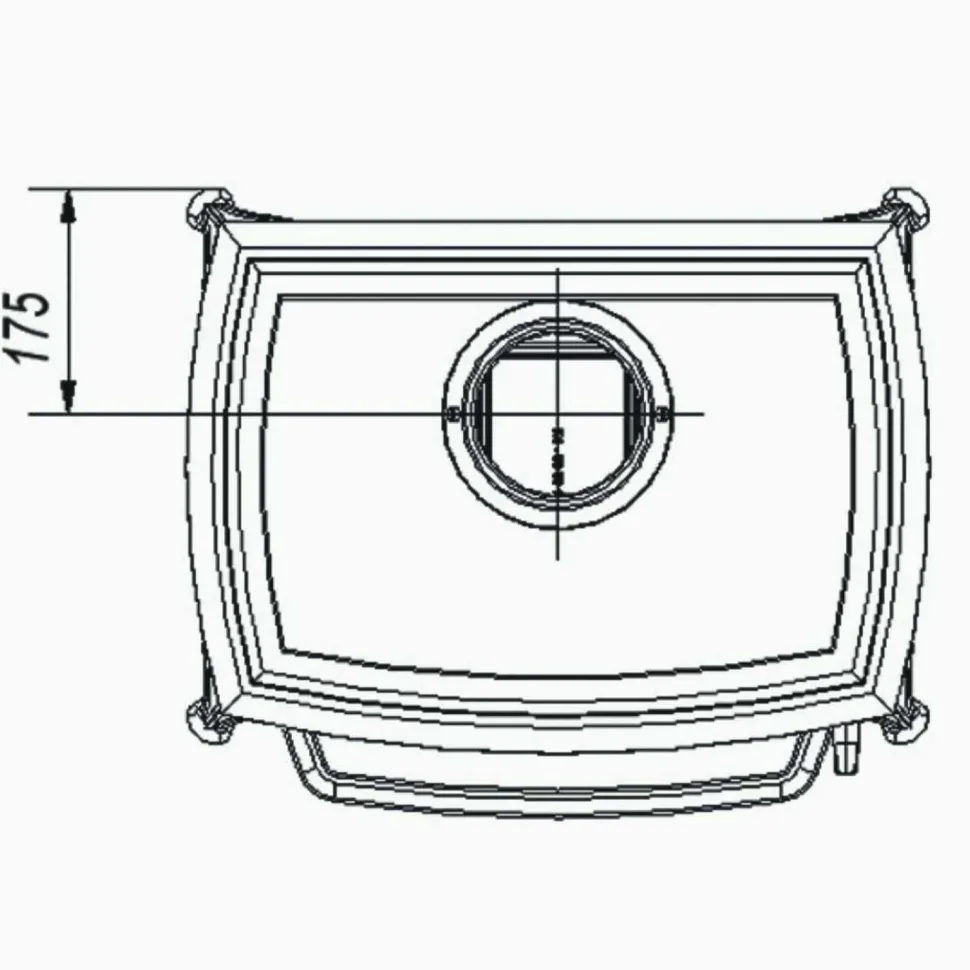 Valurautatakka Elisabeth, 8kW, 130kg