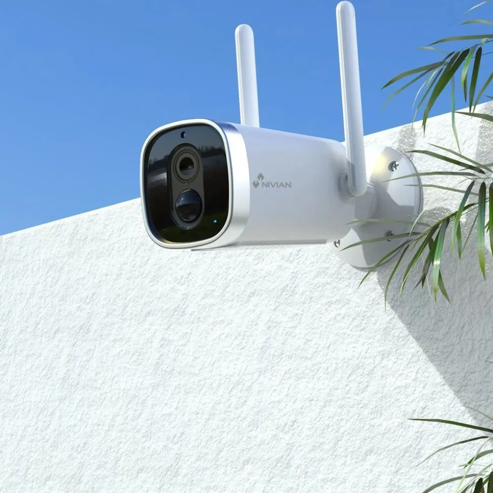 Valvontakamera Celotron Nivian Smart, sisäisellä akulla ja aurinkokennolla, 2MP FullHD 1080P resoluutiolla