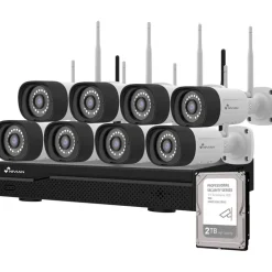 Valvontakamerapaketti Celotron Nivian Professional, 3MP, 8 kameraa, 16 kanavaa, 2Tb