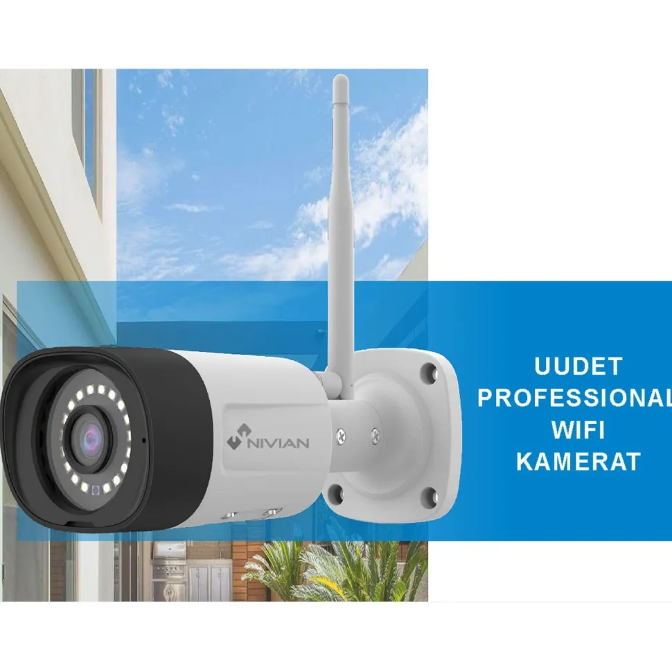 Valvontakamerapaketti Celotron Nivian Professional, 3MP, 4 kameraa, 10 kanavaa, 1Tb