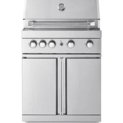Vapaasti seisova kaasugrilli 4 poltinta ja infrapunalämmitin Myoutdoorkitchen Stainless Collection