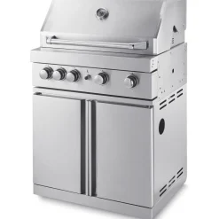Vapaasti seisova kaasugrilli 4 poltinta ja infrapunalämmitin Myoutdoorkitchen Stainless Collection