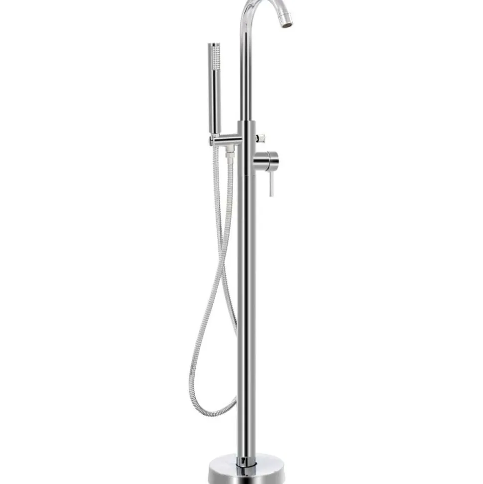 Vapaasti seisova kylpyammeen hana ruostumaton teräs 118,5 cm