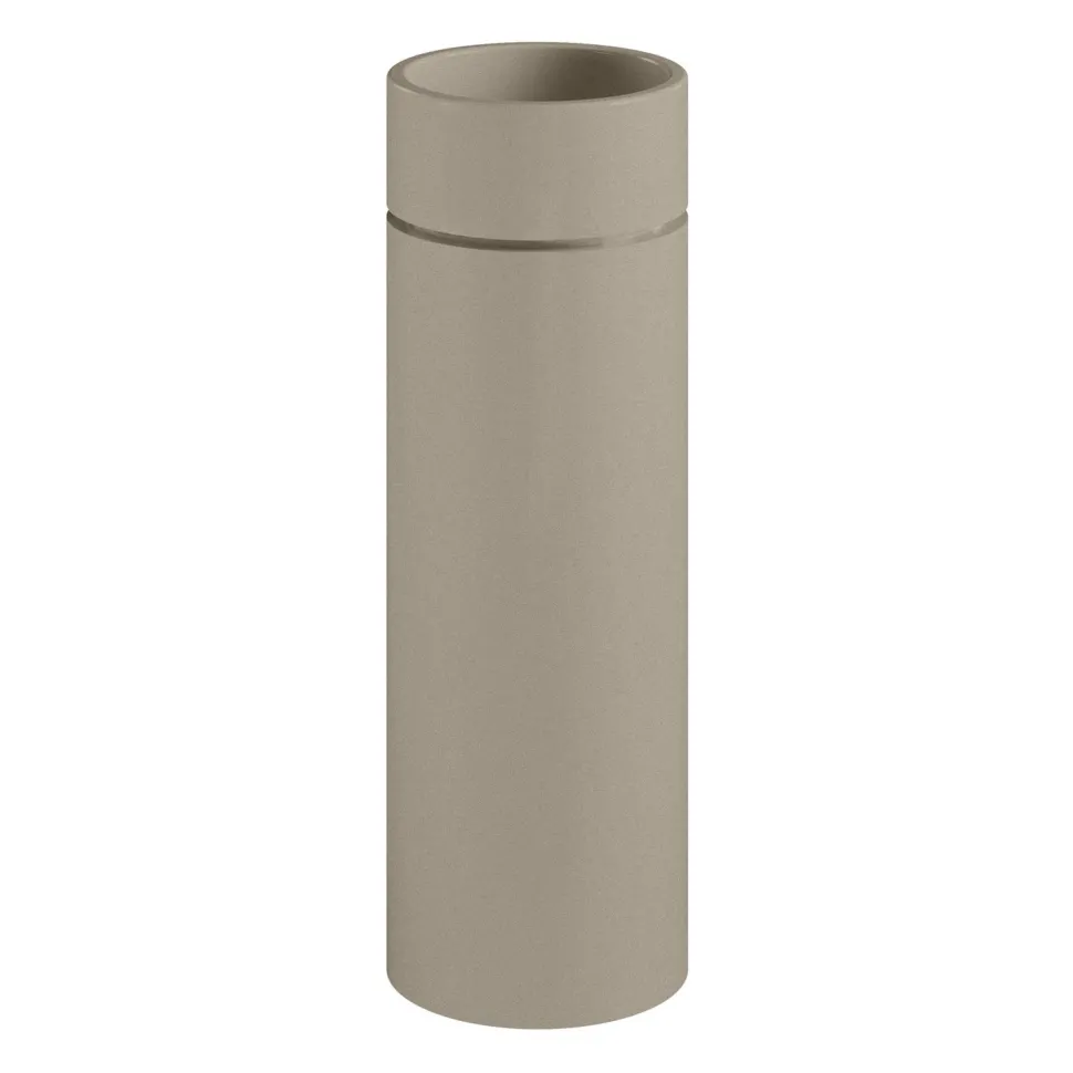 Vapaasti seisova pesuallas Kerasan Oke, lattiaviemäri S-trap, ø30x88.5cm