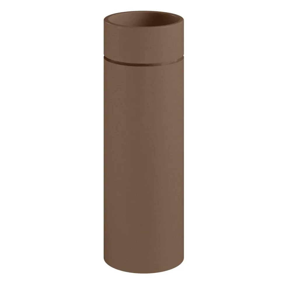 Vapaasti seisova pesuallas Kerasan Oke, lattiaviemäri S-trap, ø30x88.5cm