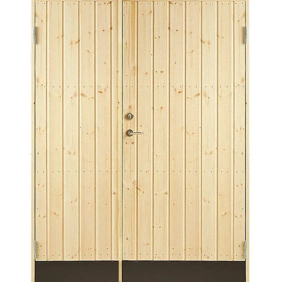 Varaston ovi Jabo 10° suora paneeli 130x190cm sis. 2kpl ovisalvat
