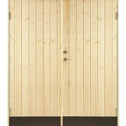 Varaston ovi Jabo 10° suora paneeli 150x190cm sis. 2kpl ovisalvat