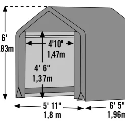 Varastoteltta Gop Original, 3.5m², harmaa