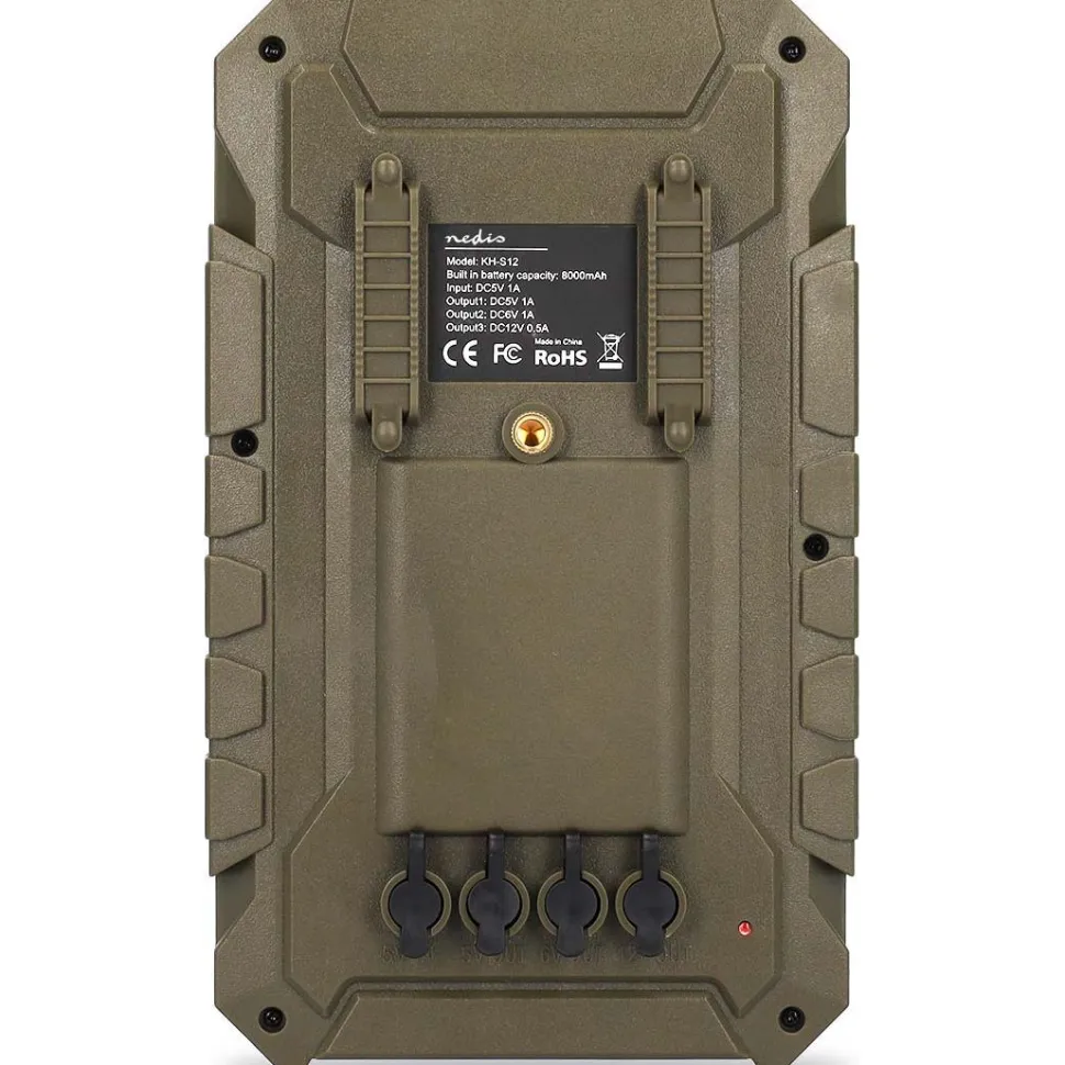 Varavirtalähde aurinkopaneelilla Nedis WCPBK80GN, 8000mAh