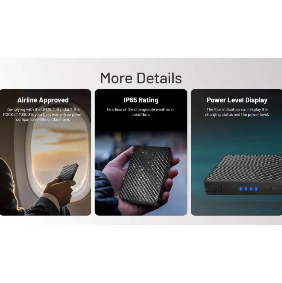 Varavirtalähde Nitecore Pocket 10000 10000mAh USB-C