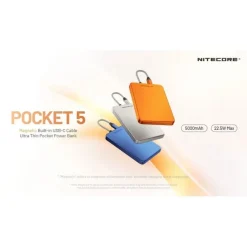 Varavirtalähde Nitecore Pocket 5 5000mAh oranssi