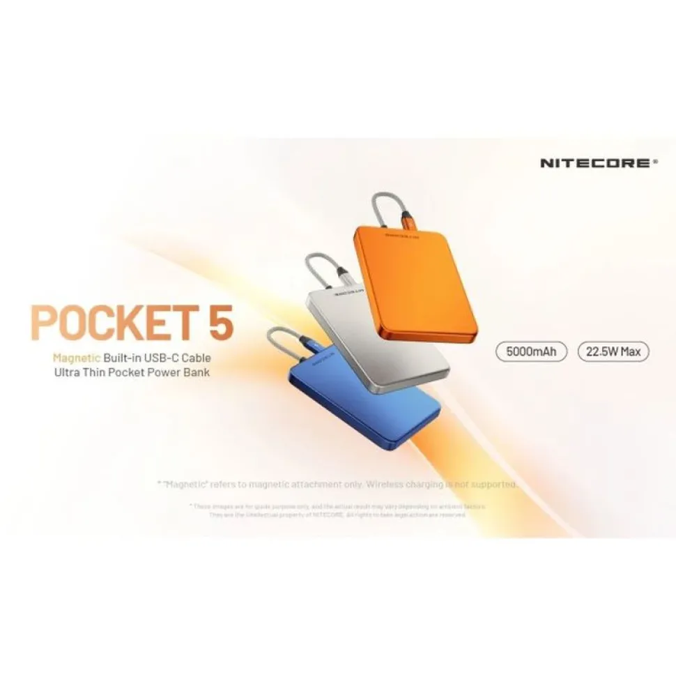 Varavirtalähde Nitecore Pocket 5 5000mAh oranssi