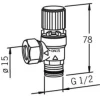 Varoventtiili Oras 430150 DN15 10 bar