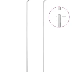 Verkkoaita tolpilla galvanoitu teräs 15x1,5 m hopea