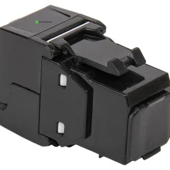 Verkkoliitin Pistesarjat Cat6 RJ45 UTP Keystone, musta