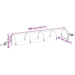 Verkkotunneli 1,5x5 m lasikuitu ja PP (09279)