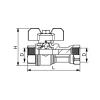 Vesimittarin takaventtiili Hela 333, 3/4"x3/4"