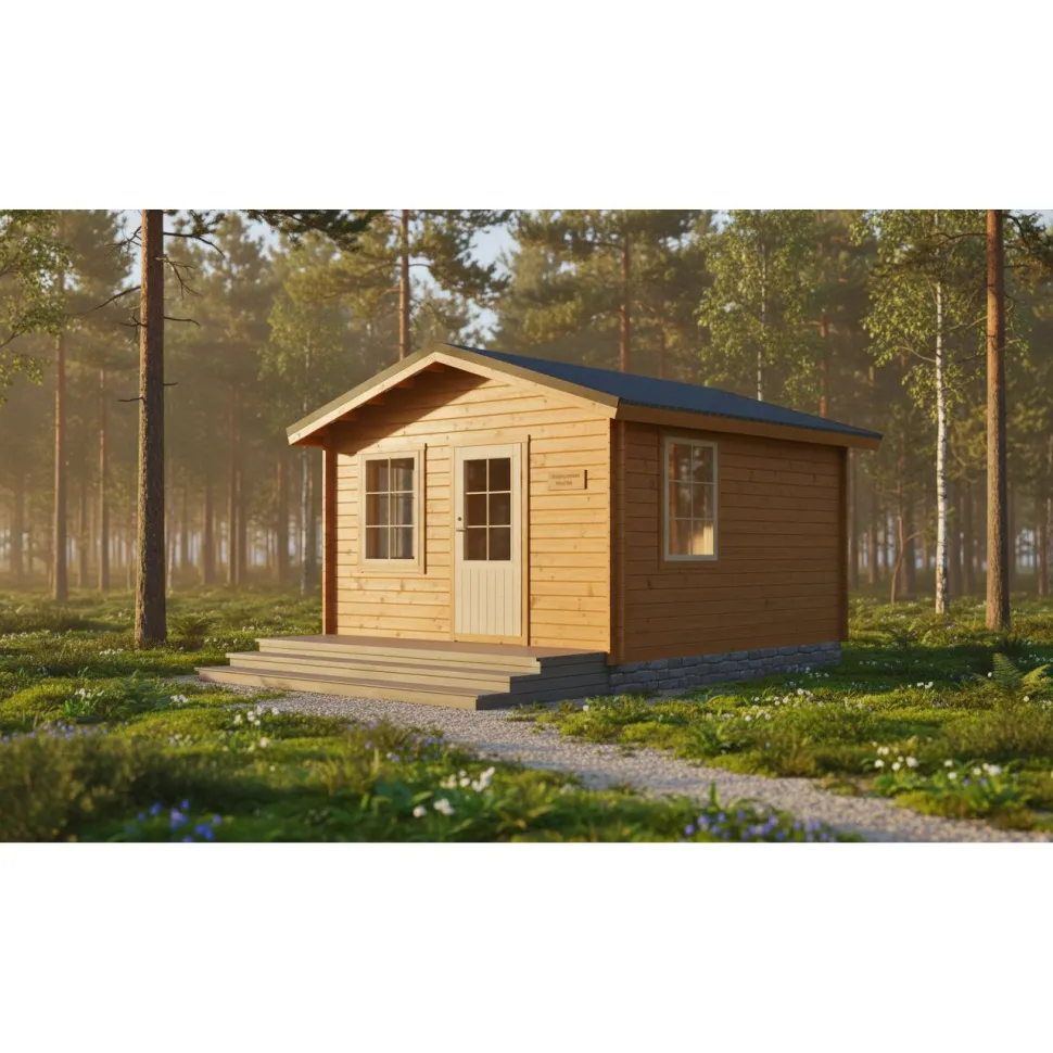 Vierasmaja LP Garden V-L, 16m², harjakatto