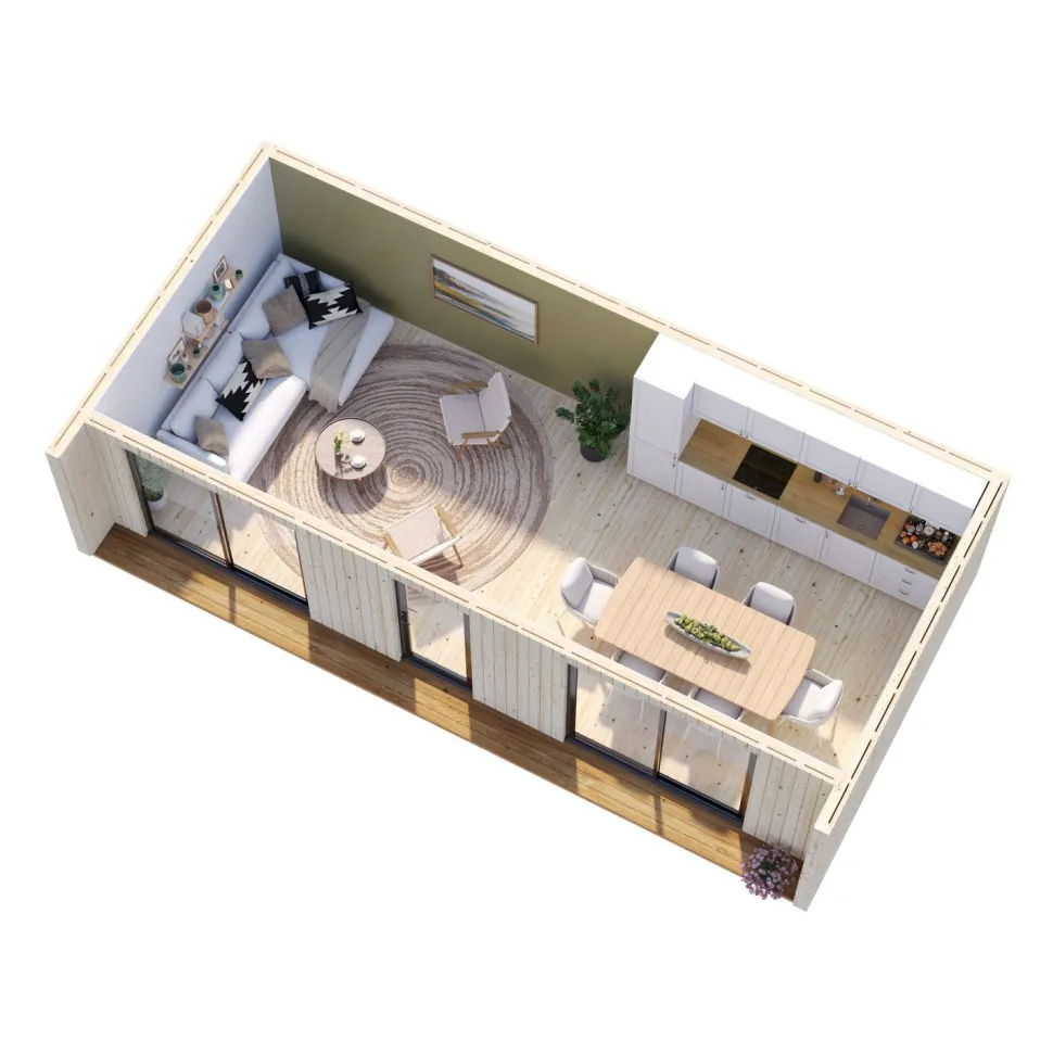 Vierasmaja Palmako Rebekka 31,8 m2, puuvalmis
