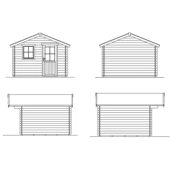 Vierasmaja Skan Holz Como 3 9m²