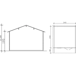 Vierasmaja Skan Holz Malaga 1 10,2m²