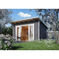 Vierasmaja Skan Holz Ostende 1 8,8m² harmaa