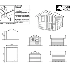 Vierasmaja Skan Holz Porto 3 7,5m²