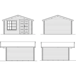 Vierasmaja Skan Holz Stavanger 2 14,4m²