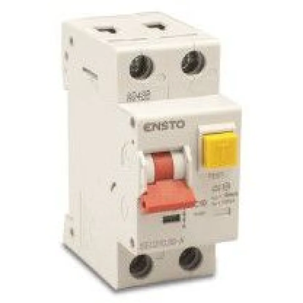 Vikavirtajohdonsuojakatkaisija Ensto JSK+VVSK 2-nap C10 30 mA