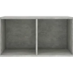 Vinyylilevyjen säilytyslaatikko 71x34x36cm harmaa lastulevy