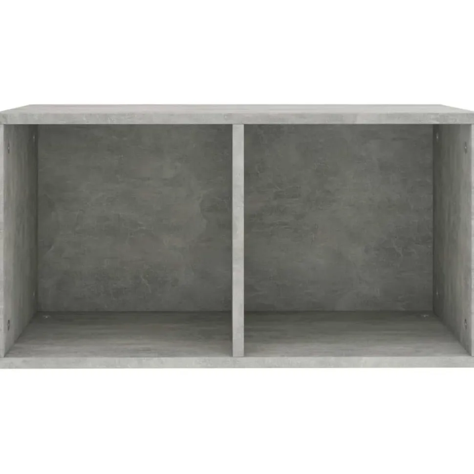Vinyylilevyjen säilytyslaatikko 71x34x36cm harmaa lastulevy