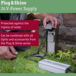 Virtalähde Paulmann Plug & Shine 75W 230/24V DC IP67 ulkovalaistukseen antrasiitti