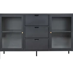 Vitriini House Nordic Dalby, 3 laatikolla, 140x40x85cm, musta
