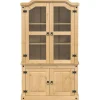 Vitriinikaappi Corona 103,5x42x180 cm täysi mänty (02777)