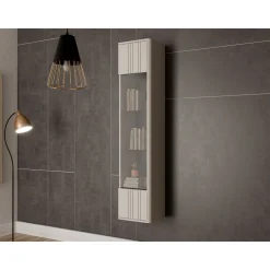 Vitriinikaappi Nomla PHILIPPE, 164cm, beige
