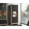 Vitriinikaappi PORTO, beige/musta (6268)