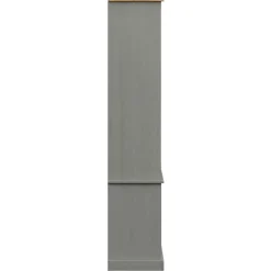 Vitriinikaappi VIGO harmaa 85x35x170 cm täysi mänty (53195)
