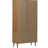 Vitriini MOLDE ruskea 90x35x175 cm täysi mänty (13413)
