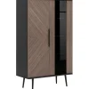 Vitriini Nomla WIT2D PINELLI PN-05, 90x140cm, musta/ruskea
