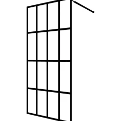 Walk-in suihkun seinäke karkaistu lasi 140x195cm