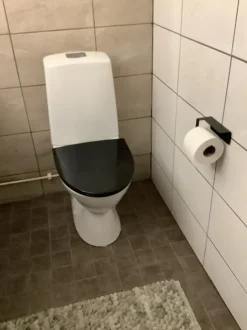 WC-istuimen kansi IDO Glow 91570, kova, soft close, musta