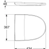 WC-istuimen kansi IDO Seven D 91542 kova soft close valkoinen