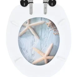 WC-istuimen kansi soft-close MDF meritähtikuosi