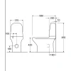 WC-istuin Gustavsberg Estetic, piilotettu S/P-lukko, Hygienic Flush, kaksoishuuhtelu, Soft Close -kannella, C+ liimakiinnitys, mattavalkoinen