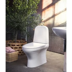 WC-istuin Gustavsberg Estetic 8300 piilo S/P-lukko, Hygienic Flush, C+, mattavalkoinen